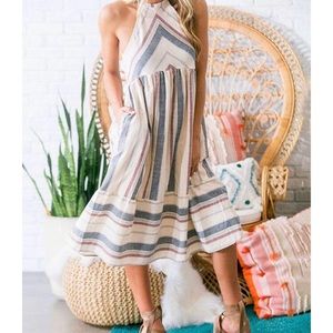 Nautical striped dress